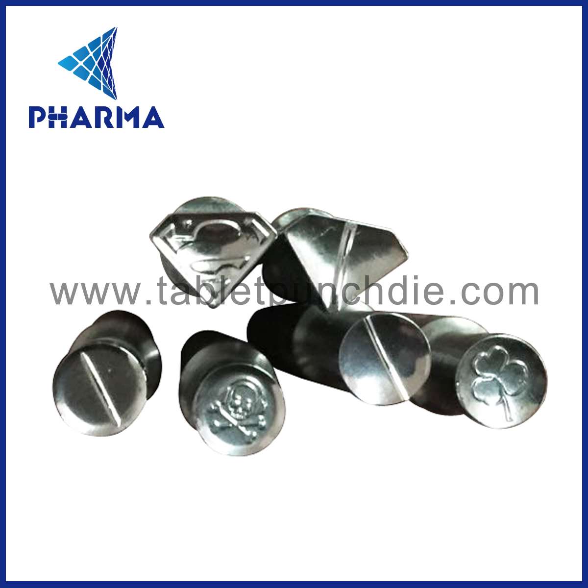 

Custom-made die set in 8mm concaved round shape