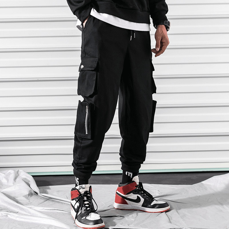 

2021 New Summer Side Man's Zipper Pocket Hip Hop Streetwear Men's Track Casual Wear Cargo Military-style Pants Zpr4, Games