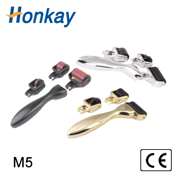 3 In 1 Micro Derma Roller Titanium 180/600/1200(0.5-3.0mm) Needles Skin Care Kit for Body and Face eye Microneedle-image-658244539