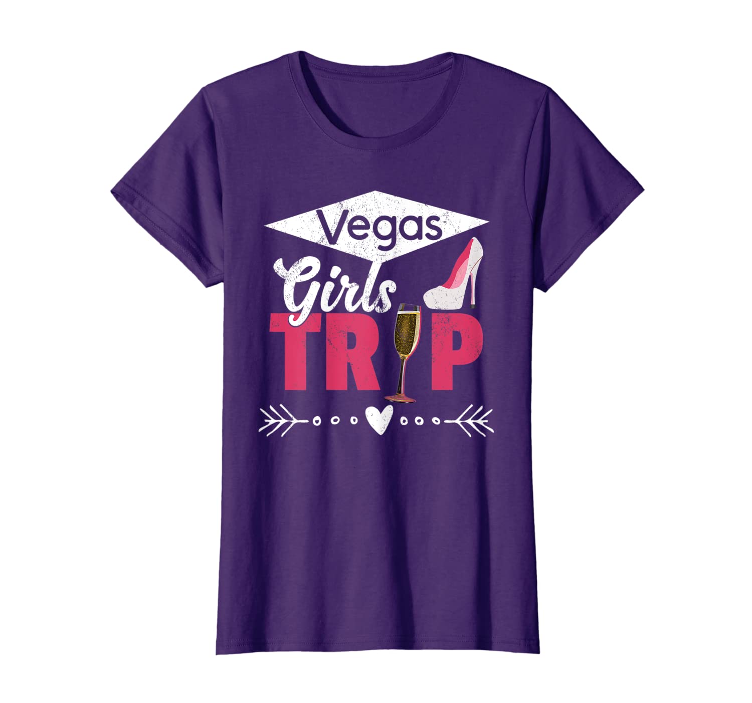 

Womens Vegas Weekend Girls Trip 2019 T-Shirt, White;black