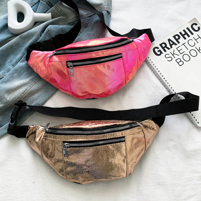 

Fashion Casual Waist Banana Bags Bright Color Small Waist Bags For Women 2021 Belt Bag Trendy Mini Chest Pouch Phone Purse C0305