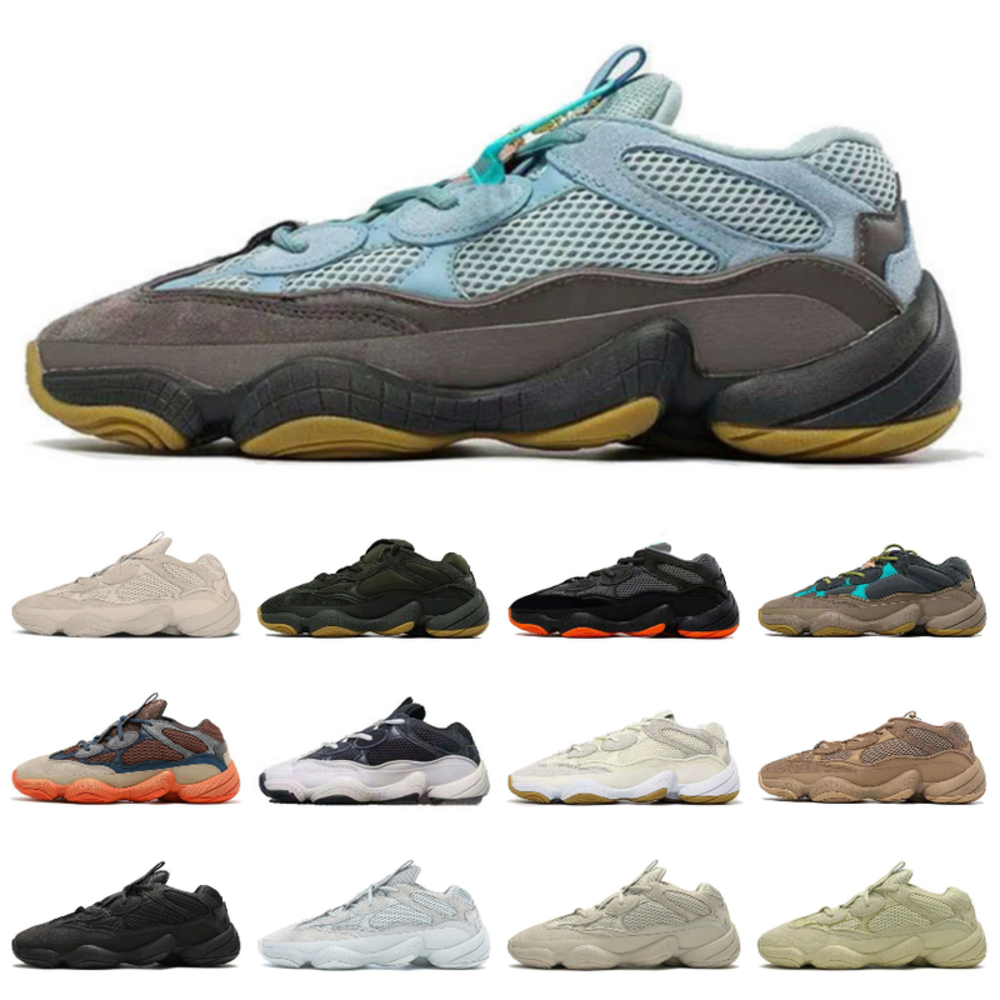Originalcanye 500 hommes chaussures de course pour femmes Sports Sneakers Sports Taupe Light Enflam Vision Soft Vision Blanc Blanc Bleu Orange Bl