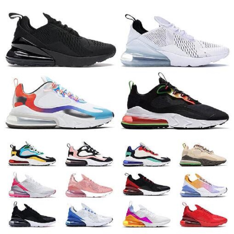 

2021 Shoes Review 270 react men women run shoes 270s Phantom BAUHAUS OPTICAL Hyper Jade trainers sport men shoes size36-45, Color 46