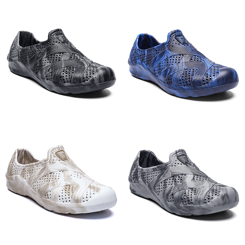 

men water shoes summer beach shoe classic black blue white fashion home outdoor soft work sneaker mens breathable sports trainer