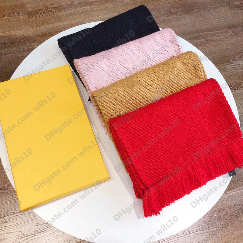 

Wool Winter Luxury 100% Cashmere Designer Scarf Autumn style 6 colors Men and Women Classic Scarves Pashmina Infinity Scarfs 30*180cm With box wholesale