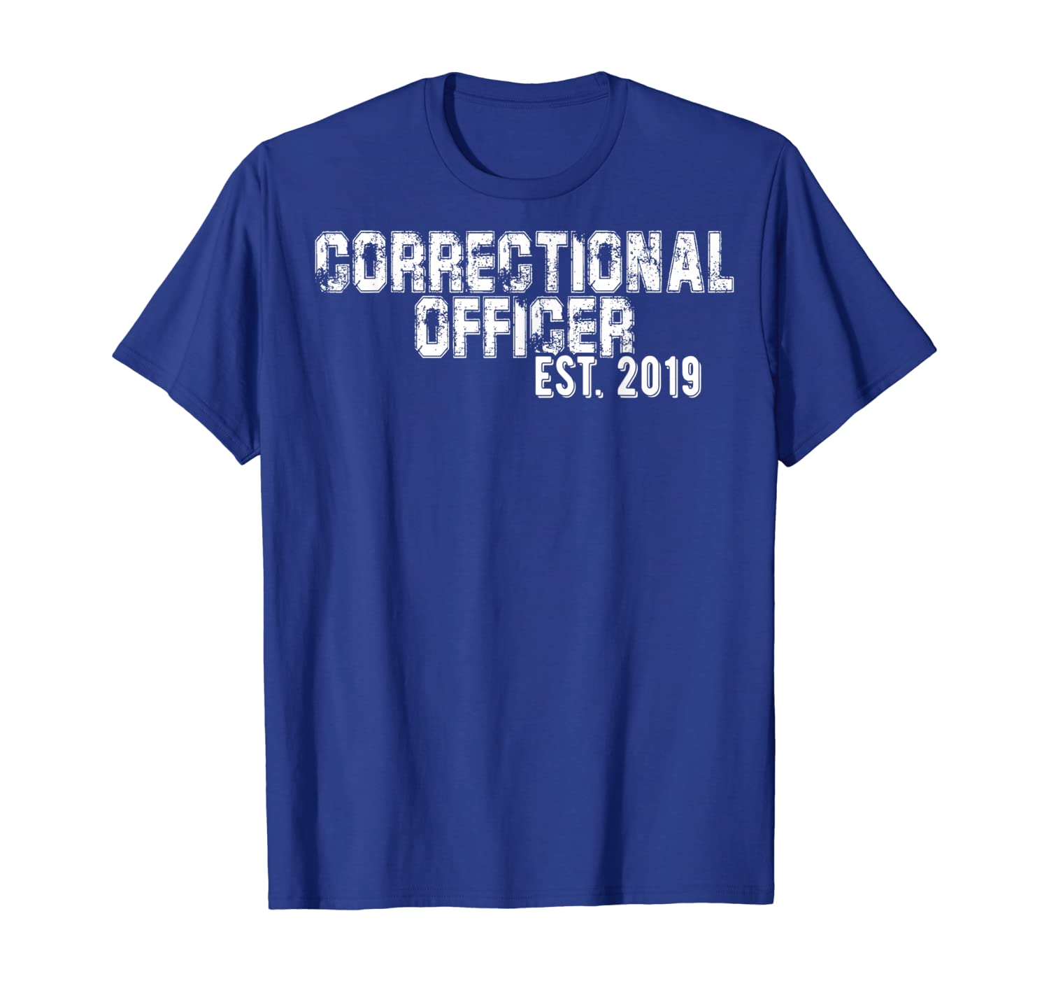 

Gift for New Correctional Officers est 2019 T-Shirt, White;black