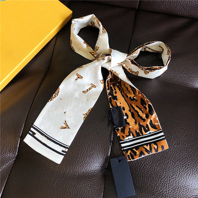 

Classic high quality Silk Scarf Fashion Headband Luxury Brands scarf Women Silk Scraves Top Grade Silk Muffler Hair Bands 100*7cm, Blue;gray