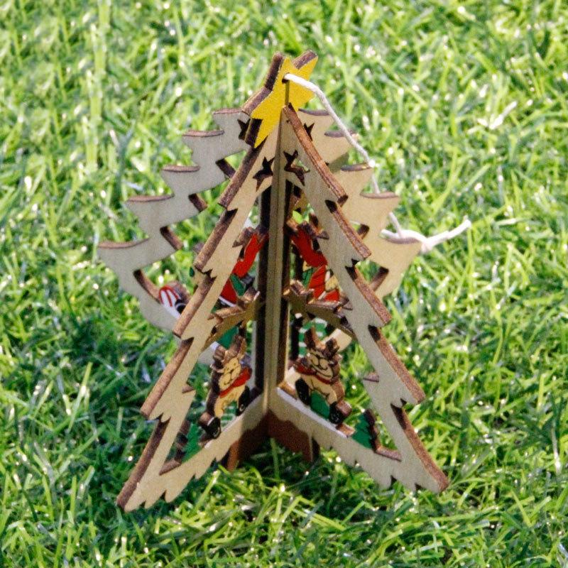 

Christmas Decorations 2022 Year Lovely Cartoon Wooden Merry Tree Gifts Ornaments XMAS Table Desk Home Decor