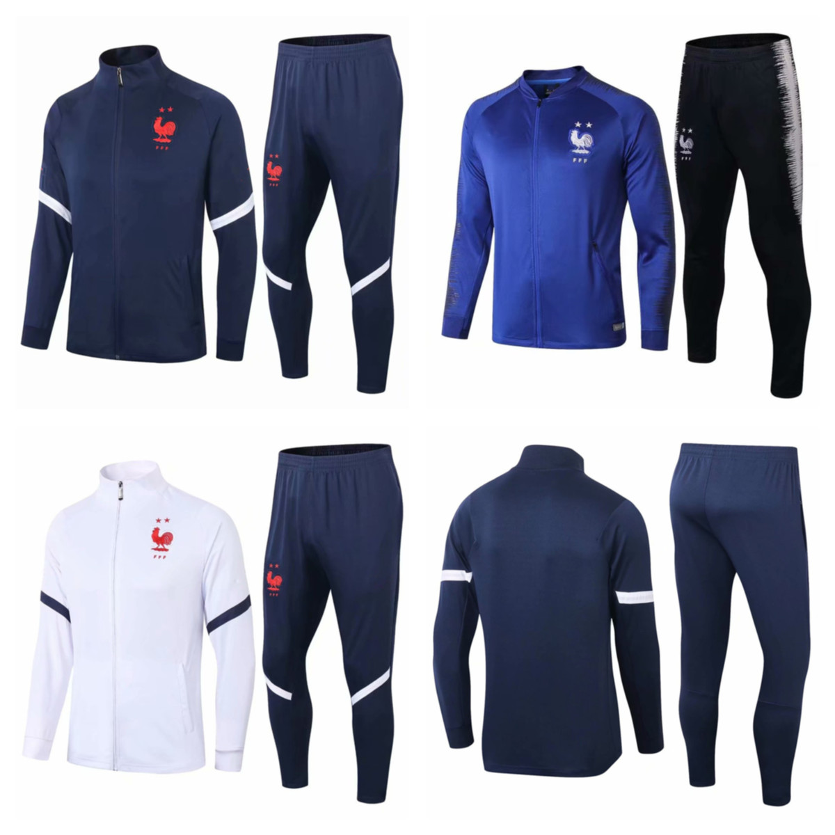 

2021 france jacket Survetement 20 21 Paris chandal futbol MBAPPE football jackets soccer TRACKSUIT, Black