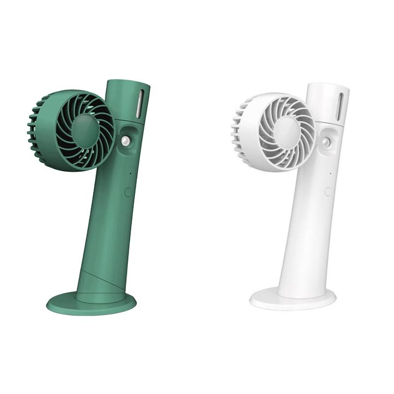 

Electric Fans Handheld Spray Fan Rechargeable Portable Personal USB With 2 Speed Strong Wind For Outdoor Office