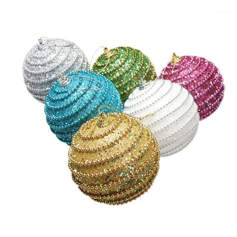 

Party Decoration 8CM Christmas Rhinestone Glitter Baubles Balls Xmas Tree Ornament Gifts Decor Decorations For Home Bolas De Navida
