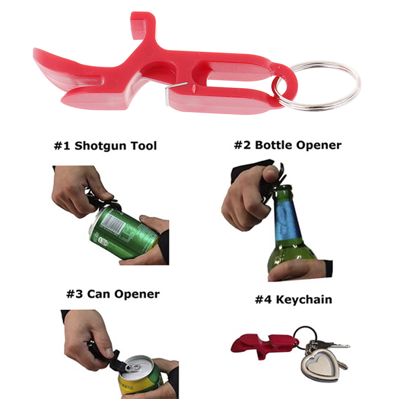 

20PCCan Opener Outdoor Multitool Portable Beer Bottle Openers Keychain Shotgun Tool Pocket Aluminum Beer Bar Tool Hot