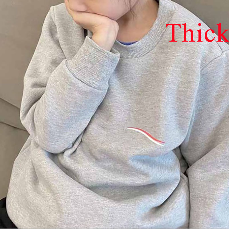 

Kids Sweatshirts Boys Girls Thin Thick Style Fashion Letter Printed Long Sleeve Pullover Tops Children Casual Sweatshirt Baby Clothing Tees, Gray