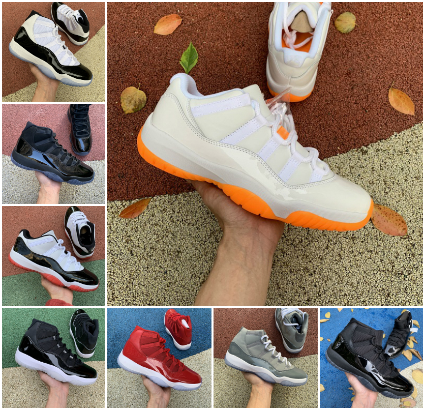 

Cool Grey High 11 11s Basketball shoes bred 25th Anniversary concord 45 space jam Men Women Trainers low legend blue citrus platinum tint Snake Navy Designer Sneakers, Bubble package bag