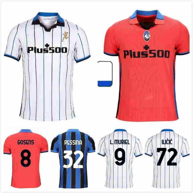 

2022 Atalanta B.C. soccer jersey GOMEZ 2021 22 .MURIEL ILICIC DE ROON DUVAN MURIEL ATA BC Bergamasca maglia da calcio Men Kids Kit uniform, Black;yellow