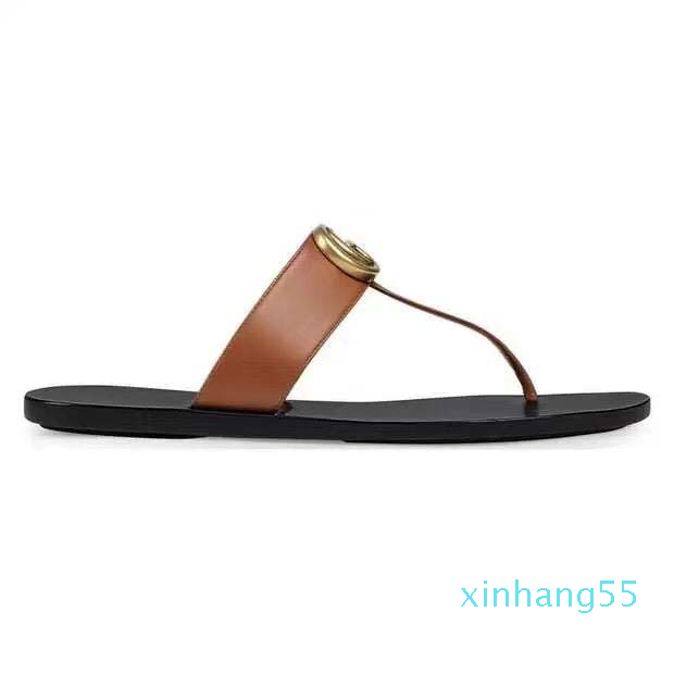 

classic designer woman g slippers with box men slipper gear bottoms flip flops women luxury sandals fashion causal Leather thong sandal size, Black
