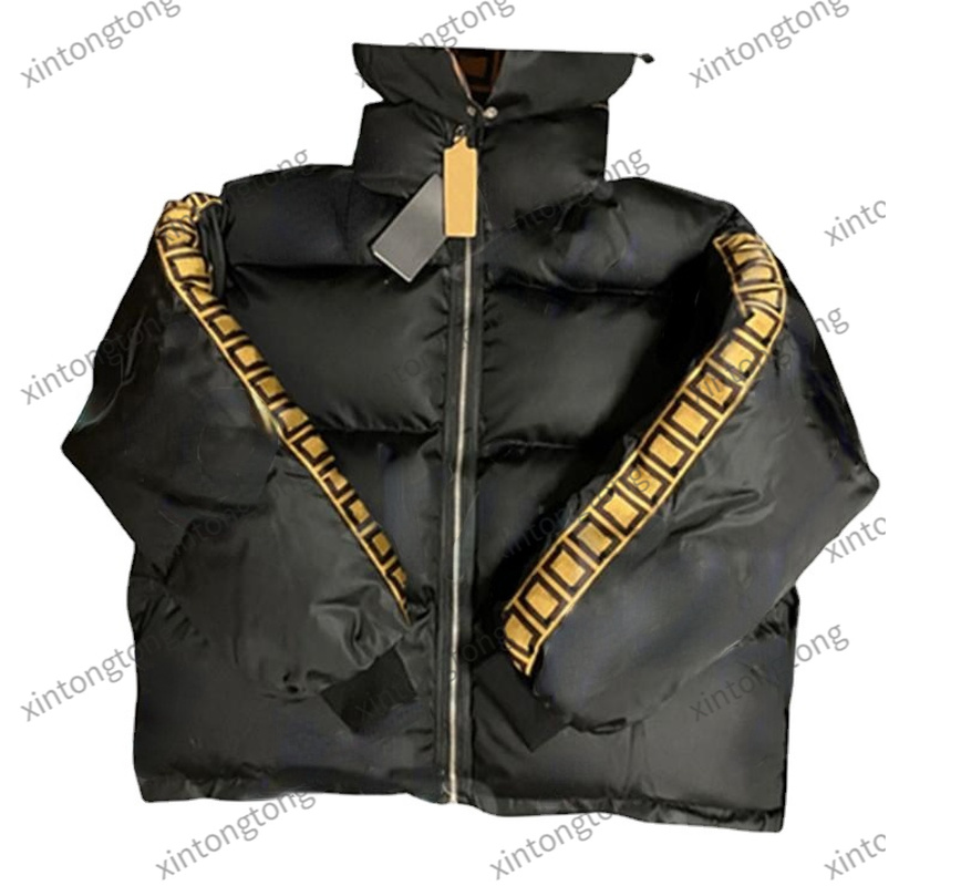 

women's down & parkas designer women men hoodie downs jacket winter coats womens wear cotton jackets both sides winters fashion hooded, Black