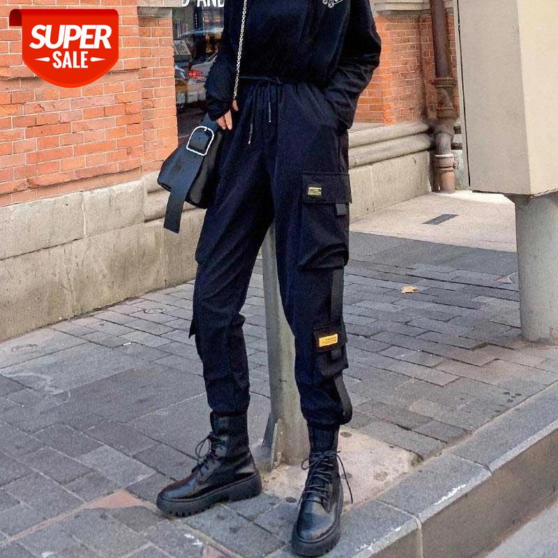 

Winter Fleece Cargo Pants Fashion Loose Thicken Warm Sport Harem Pants Women's Sexy Trousers High Waist Streetpants black pant #815O, Black;white
