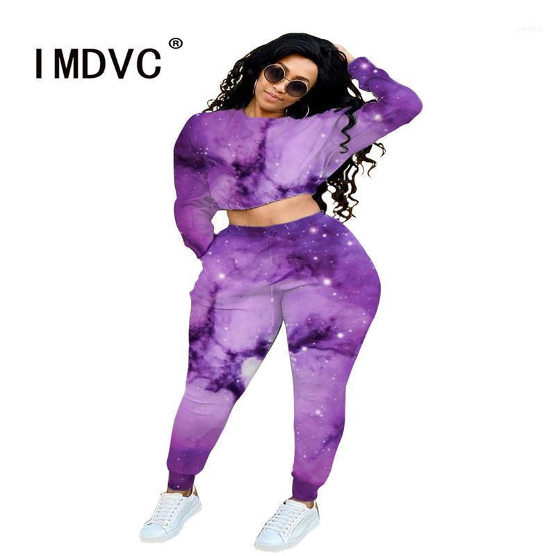 

Women' Tracksuits Young Party Women Fashion O Neck Long Sleeve Print Crop Top And Pants 2 Pieces Set High Street Lady Tracksuits1, Pink