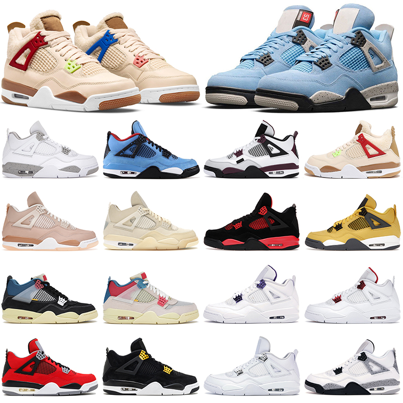 

Cheaper Jumpman4s 4s basketball shoes mens womens Jumpman 4 University Blue Black Cat Sail Red Thunder Wild Things What the Royalty Fire men women trainers sneakers, 4s #25