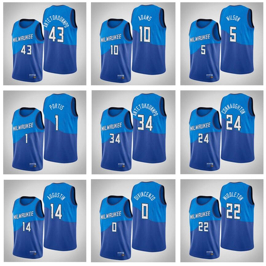 

2021 Men Giannis Antetokounmpo Khris Middleton basketball jerseys Jrue Holiday Brook Lopez Bryn Bobby P.J. Tucker Portis Forbes Any player, 1982 home
