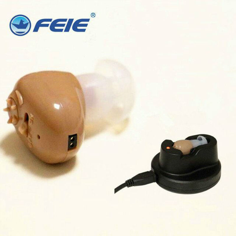 

S-102 Wireless Hearing Aids Mini CIC Invisible Heaing Aid Sound Amplifier Ear Hearing Portable USB Rechargeable AudifonosScouts