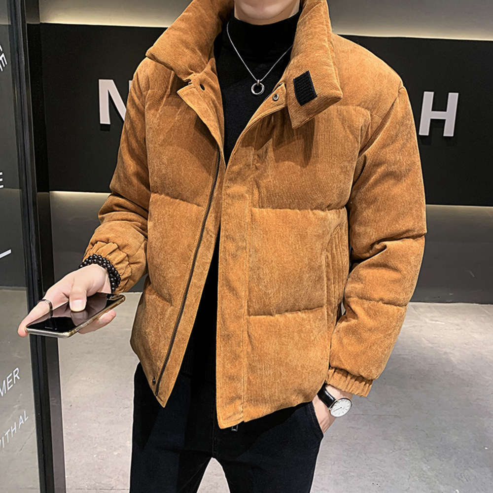 

Clothes Men's Collar Fashion Brand Mens Winter Jackets Cotton Padded Black Down High Quality Trend In 2021