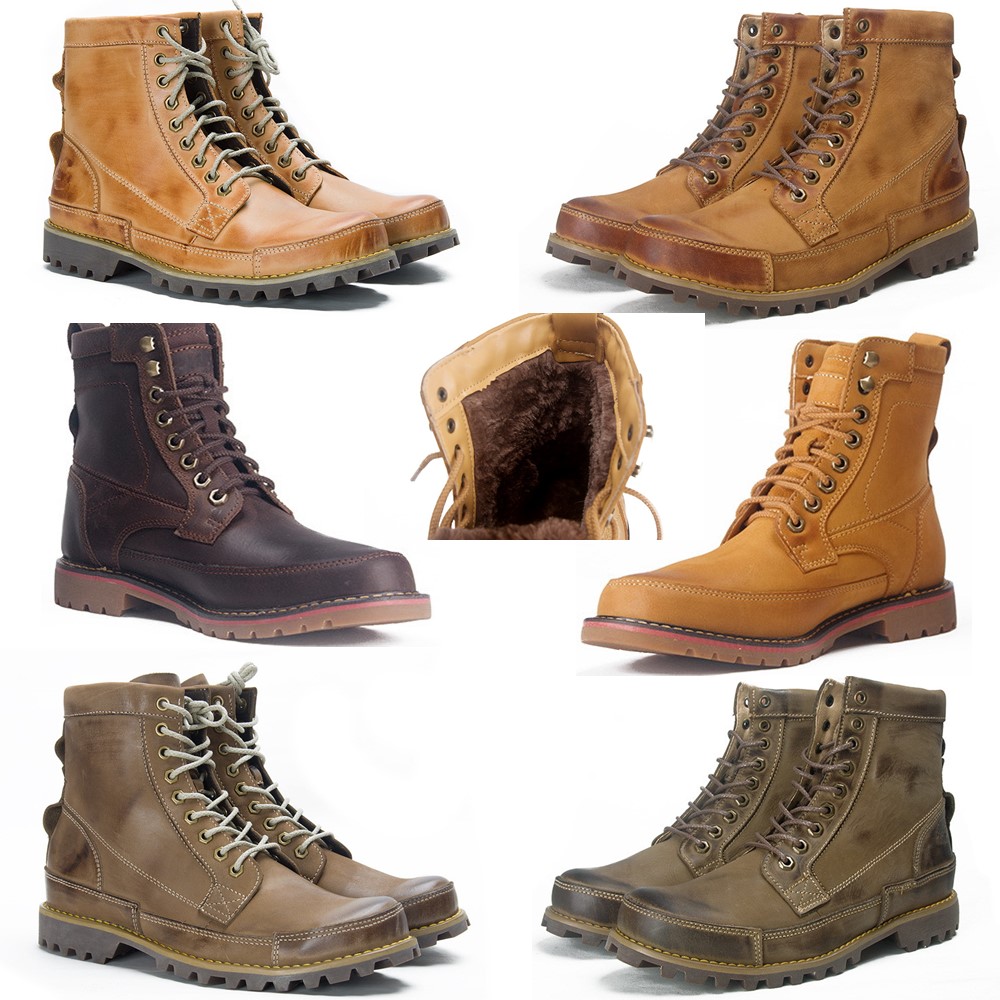 

Timber Boots Land Designers Shoes Rubber Sole Buskin Ankle Winter Footware For Cowboy Yellow Khika Hiking Work Fashion Outdoor Men Snow Climbing Boot With Fluff, 39--44