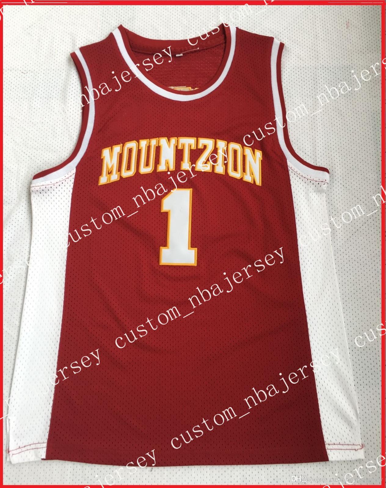 

Cheap wholesale Tracy McGrady #1 High School Legends Mt. Zion Men Basketball Jersey S-2XL high quality, Black;blue