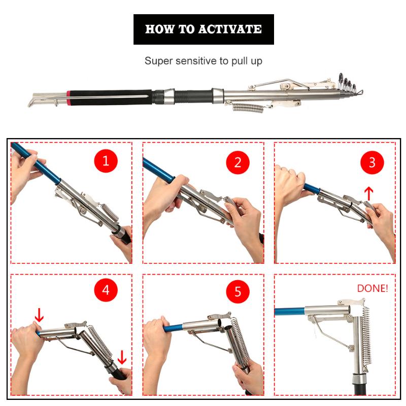 

Boat Fishing Rods 2.1m 2.4m 2.7m Carp Automatic Rod Spinning Sections Feeder Tackle