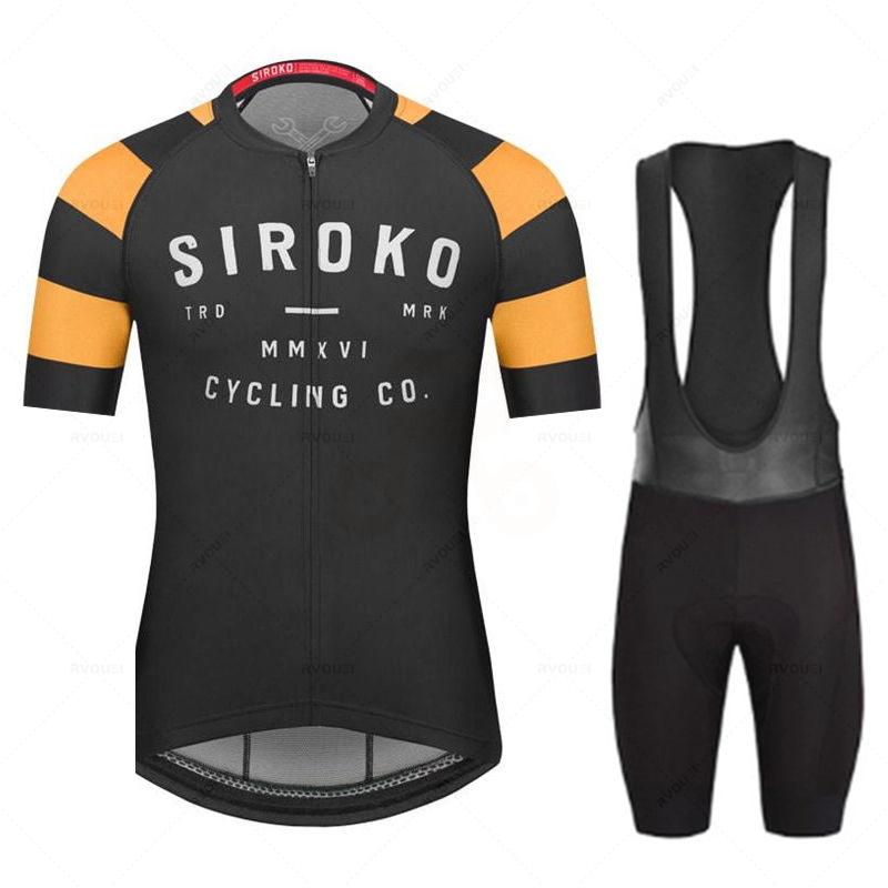 

Racing Sets 2022 Siroko Summer Cycling Jersey Set Breathable Team Sport Bicycle Mens Clothing Short Bike, Jersey 15