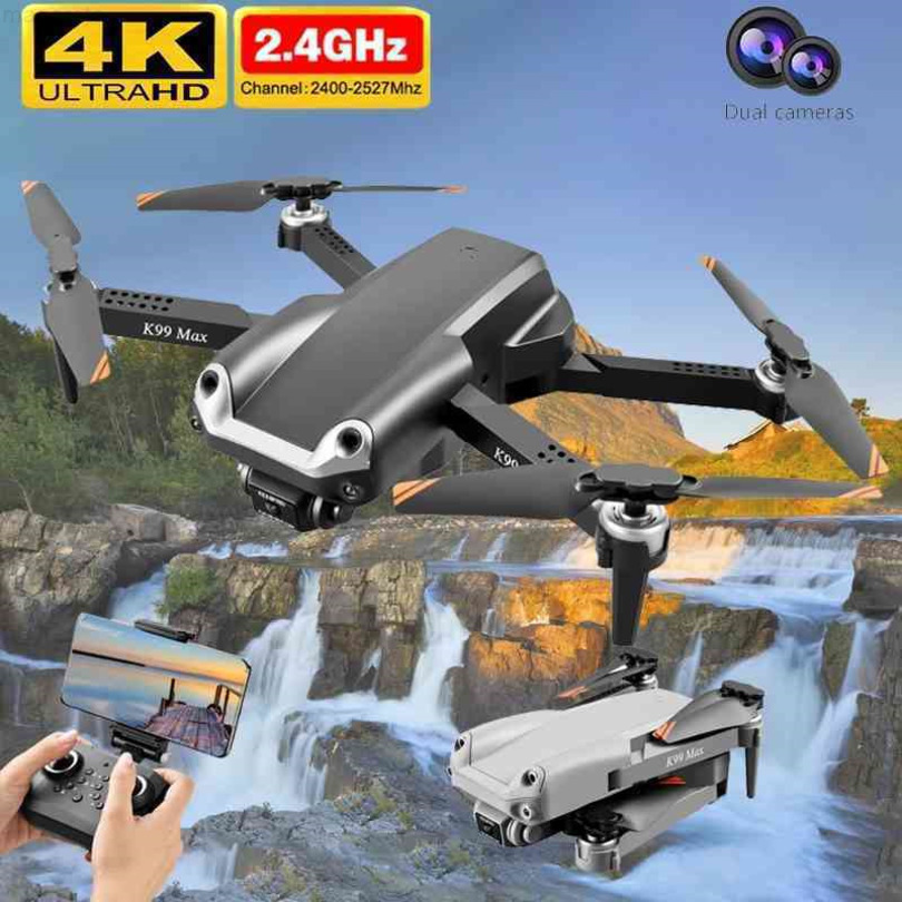 

Mini UAV k99max obstacle avoidance, 4K, HD, professional aerial photography, WiFi, FPV, RC, quadcopter, toys, children's gifts, No camera