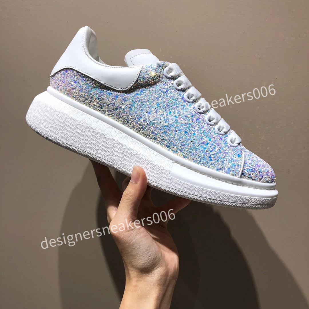

2022 Classic Designers Oversized Sneaker Low Top White Leather Shoes Casual Running Athletic Platform Glitter Gold Black Tail Lace Up Sneakers Dress Shoes, 07