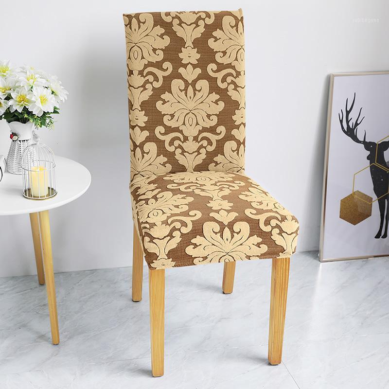 

Lellen Universal Size Chair Cover Jacquard Fabric Covers For Wedding Home Decoration Banquet El Dining Christmas