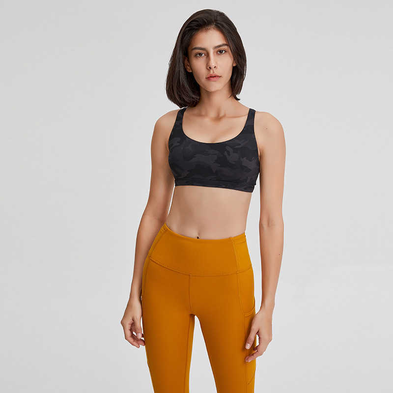 

Yoga Sports Bra Gym Clothes Women Underwear Vest LU-47 Push Up Fitness Tops Sexy Lady Adjustable Strap Shakeproof Shirts, White;black