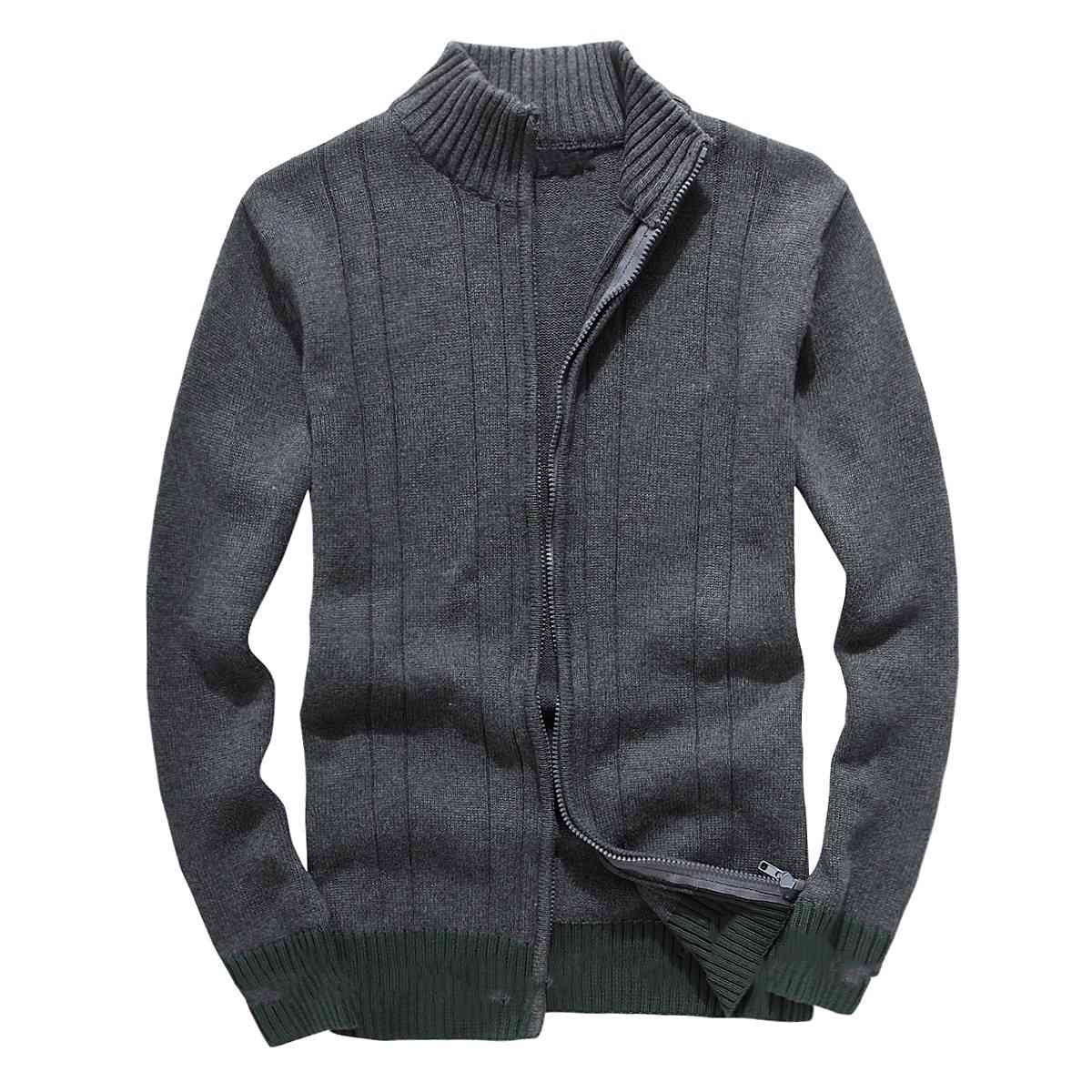 

Fashion long-sleeved cotton knit sweaters cardigan loose casual jacket clothing Take a walk Warm, Black
