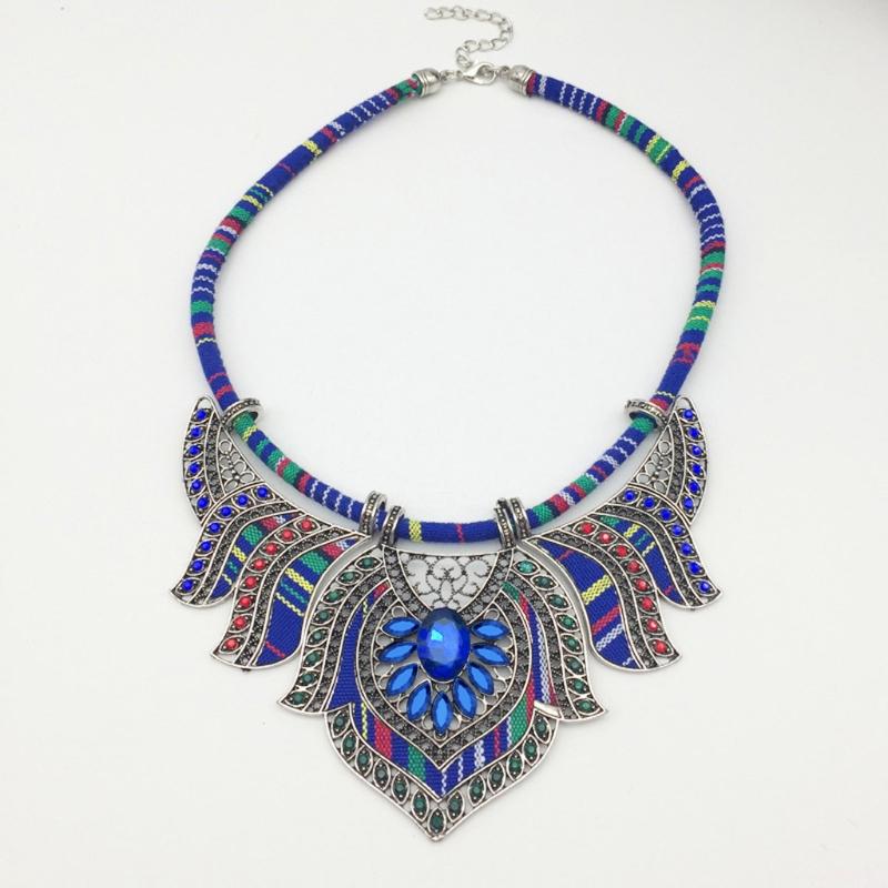 Pendant Necklaces Chunky Bib Statement Torque Choker Bohemia African Egypt Tribal-image-705926034