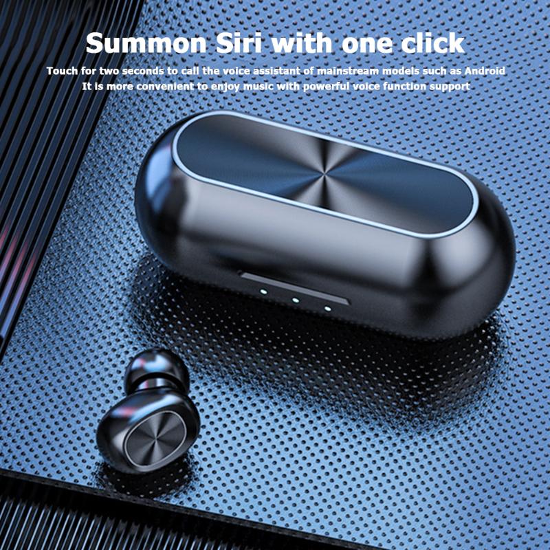 

Headphones & Earphones F9 TWS Bluetooth-compatible 5.0 In Ear Mini Wireless Headphone Stereo Earbuds With Mic Charging Box Microphone