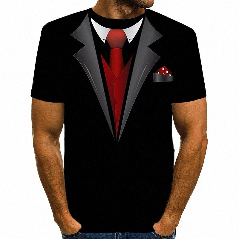 T-shirt Homme T-shirt 3D Imprimer Graphique rond Daily Imprimer Tops à manches courtes Basic Exagéré Blanc noir rouge R5FL #