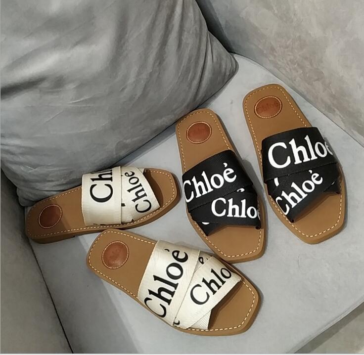 

6588 Women Sandals Slippers Embroidery Designers Slides Sandal Floral Brocade Flip Flops Striped Beach Leather Dazzle Flower Slipper Loafers, Black