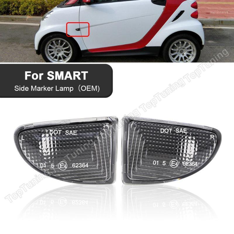 

Emergency Lights 2X For Smart Fortwo 451 1 2 2007-2022 Smoke Lens Clear Fender Side Marker Lamp Turn Signal Light OEM