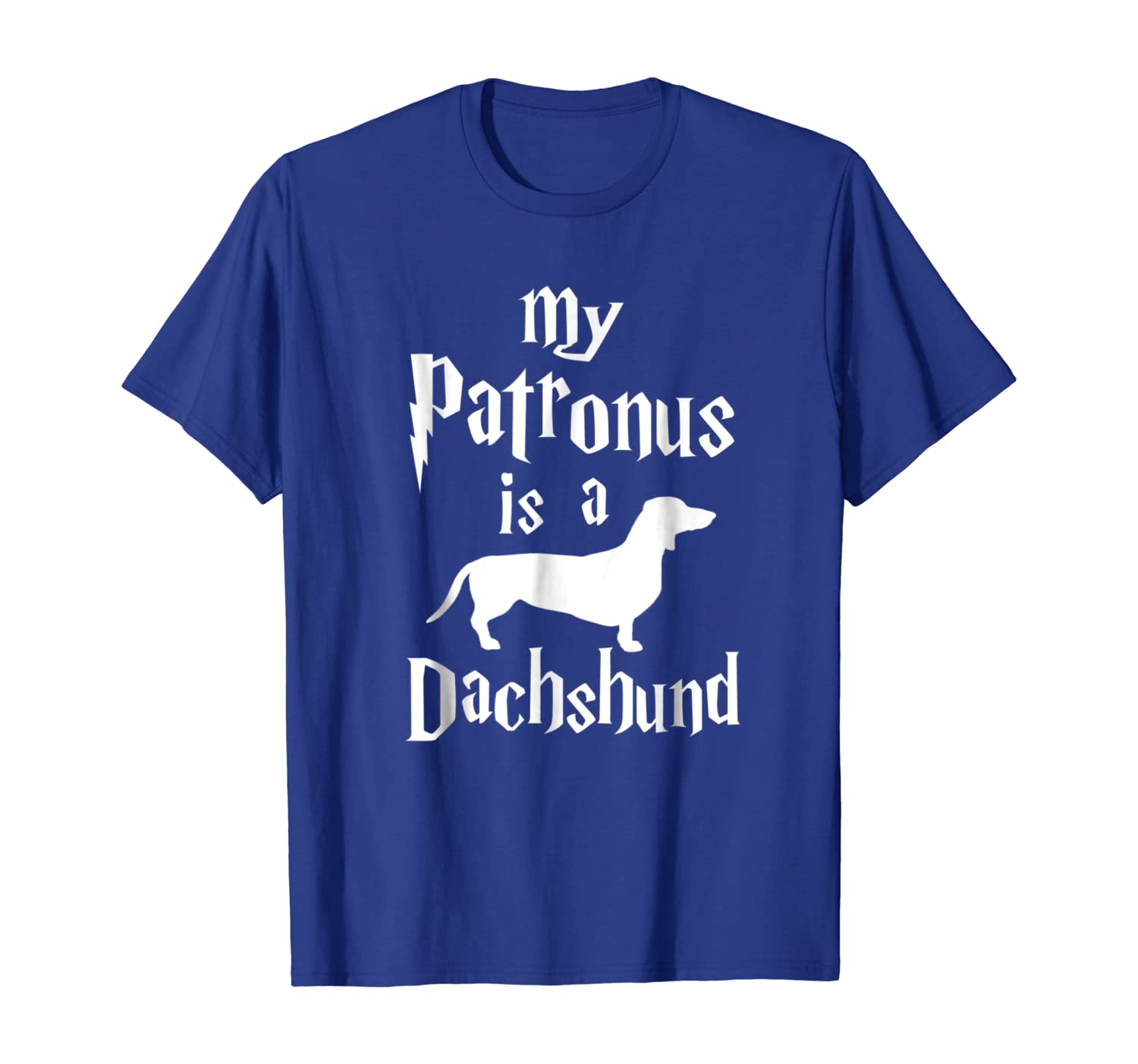 

My Patronus is a Dachshund Dog T-Shirt Dachshund Lover, White;black