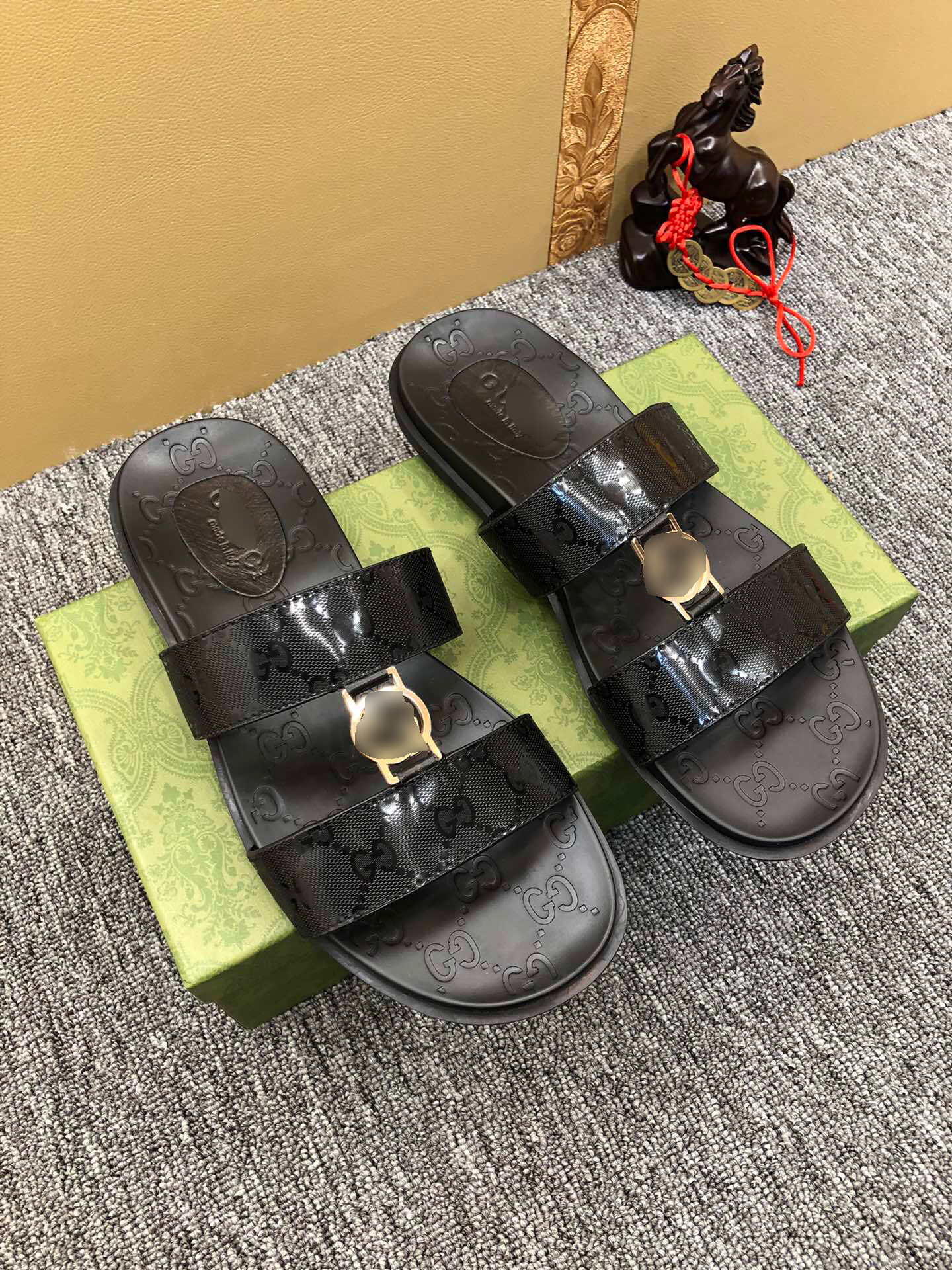 

2021 Designer Men slipper Women Sandal with Correct Flower Box Dust Bag Shoes snake print Slide slipperSummer Wide Flat Sandals 177, Black