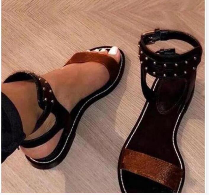 

Passenger Horizon Womens Luxury Designer Silhouette Dress Sandals Triple Black Brown Leather Ladies Summer Flat Casual Slipper Fashion Slide