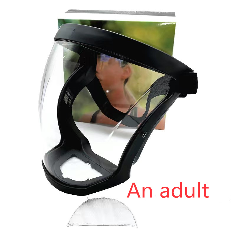

5-7 Days Quick Shipping Safety Face Shield Glasses Reusable Goggle Faceshield Visor Transparent Anti-Fog Layer Protect Eyes from Splash
