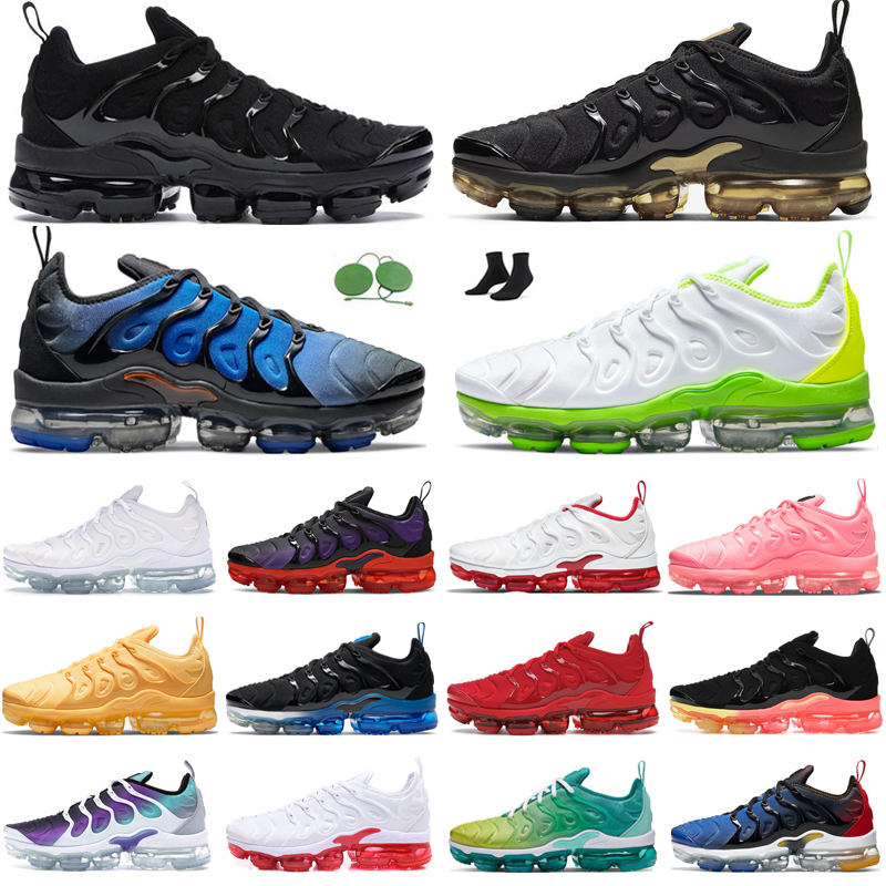 

tn plus men women running shoes Triple Black White Knicks Atlanta Voltage Purple Hyper Blue Pure Platinum mens trainers outdoor sports sneakers size us 13, Psychedelic purple