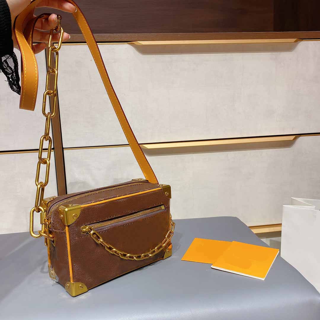 

Men 2023 Designers Luxurys Crossbody Bags Soft Trunk Box Fashion Women Trendy Print Trunk Shoulder Bags Small Purse Europe Hot Wholesale, 06#mini