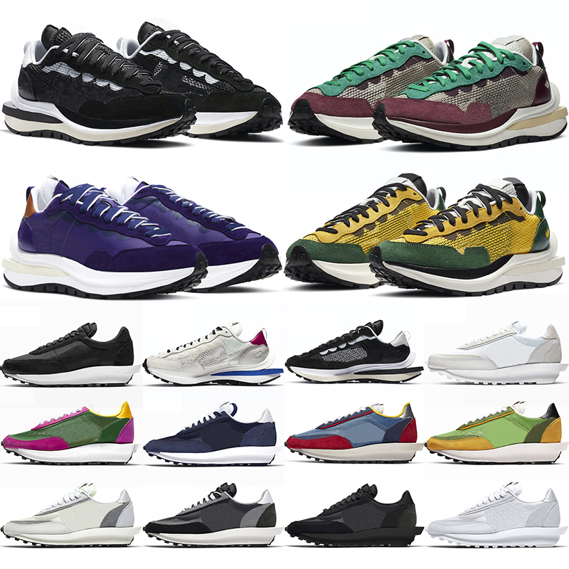 

Designer Waffle Running Shoes Men Women Black White Sail Sesame Dark Iris Royal Fuchsia Obsidian Tour Yellow Mens Womens Outdoor Sports Sneakers, #6 villain red 36-45