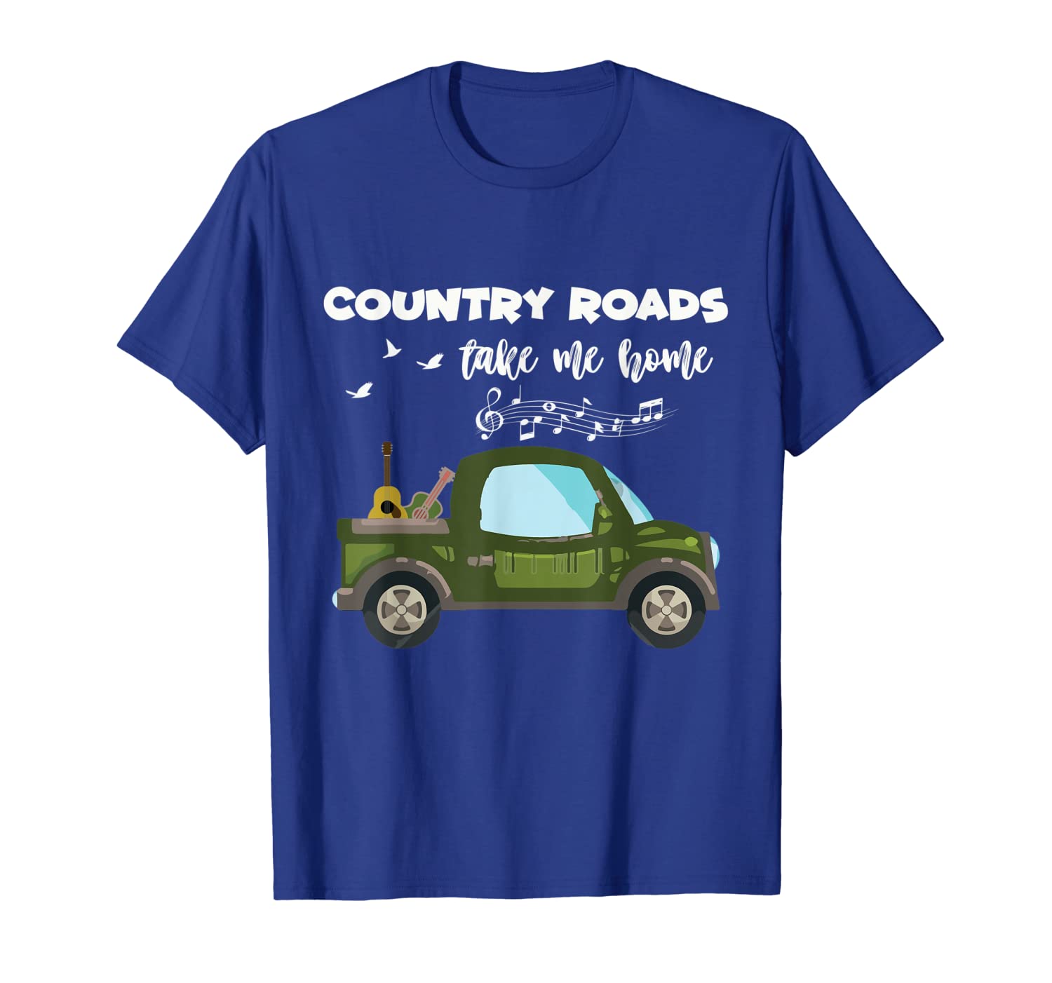 

country roads take me home retro country music funny tshirt, White;black