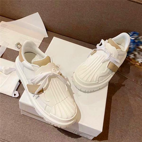 

Womens Fashion Shell Casual Shoes Doir-ID Quality Real Leather Technical Fabric Calfskin Rubber Designer Modern Adhesive Tongue Topshop999